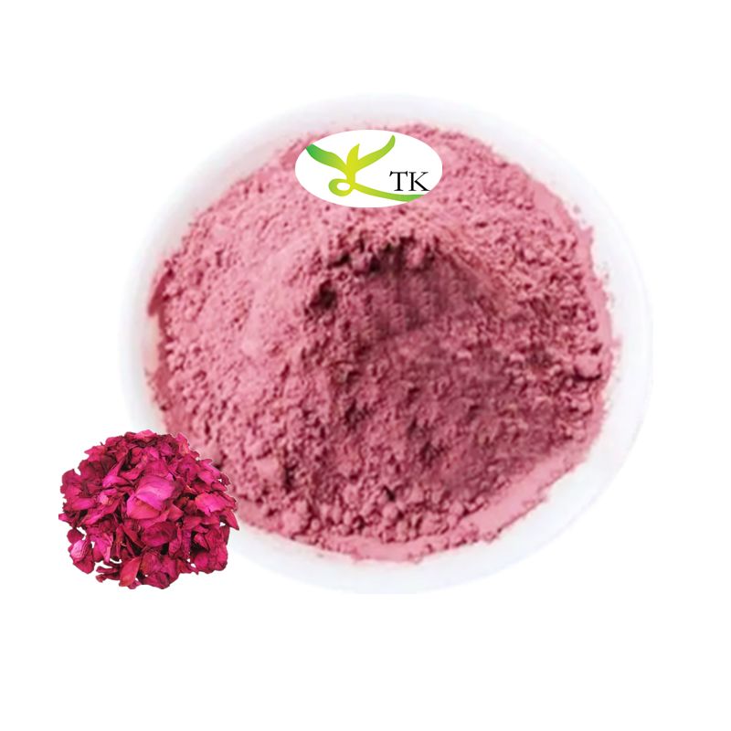 Food Grade Double Red Rose Powder Supplement Rose Petal Powder Price