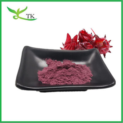 Vente à chaud Poudre de fleur de roselle naturelle pure Extrait de roselle en poudre Colorant alimentaire