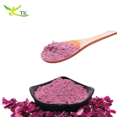 Pétales de rose séchés naturels en poudre instantanée Pétales de rose rouges en poudre pour aliments et boissons