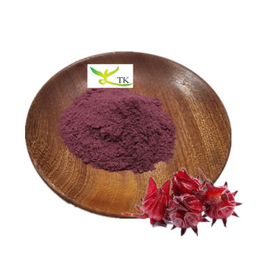 Colorant alimentaire naturel poudre de fleurs de roselle poudre d'extrait de roselle 10% anthocyanidines