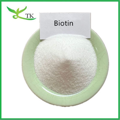 Supplément de croissance des cheveux Poudre de biotine pure 1% 98% Vitamine H B7 CAS 58-85-5