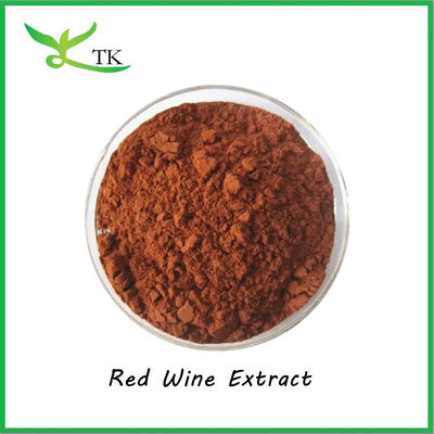 Prix de gros Extrait de vin rouge naturel en poudre 30% Polyphénols de vin rouge
