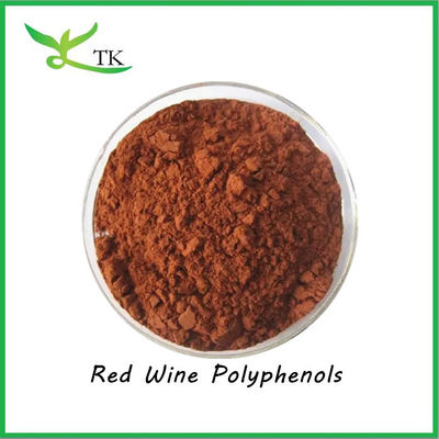 Antioxydant naturel Polyphénols du vin rouge 30% Poudre d'extrait de vin rouge