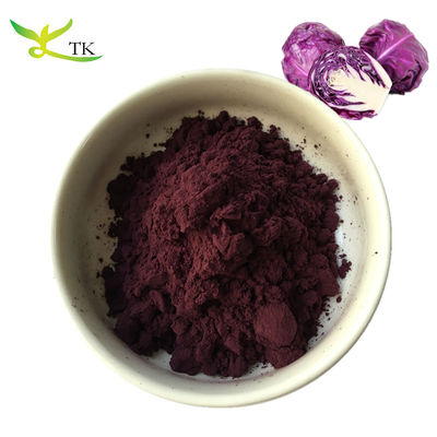 Grade alimentaire 100% extrait naturel de chou rouge anthocyanes 5% à 25%