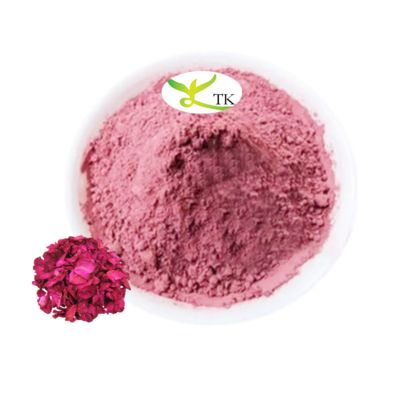 Complément alimentaire de poudre de rose double rouge de qualité alimentaire, prix de la poudre de pétales de rose