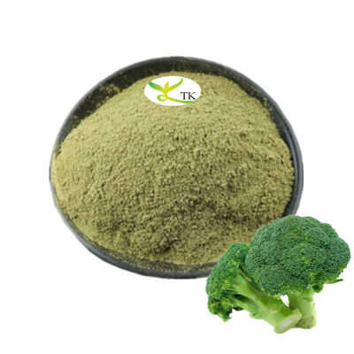 Poudre de pousses de brocoli 100% naturelle, poudre de brocoli, poudre de jus de brocoli séchée par pulvérisation